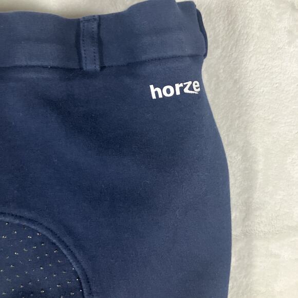 Horze Equestrian Women's Active Full Seat Breeches Peacoat Dark Blue Size 30 - Picture 5 of 16